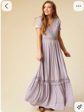 Altar'd State Maremont Purple Lavender Maxi Dress